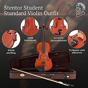 Stentor 1018C Standard Violin Outfit, 3/4 Size